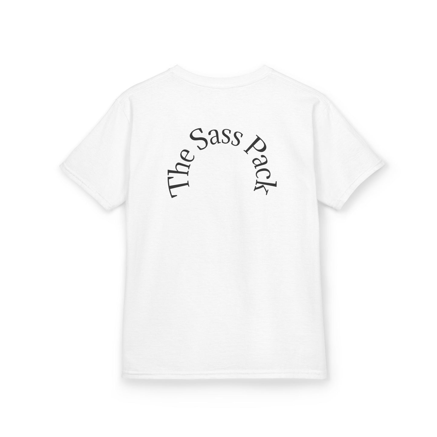 Sass Pack Kids Tee - Fun & Playful Dog Design