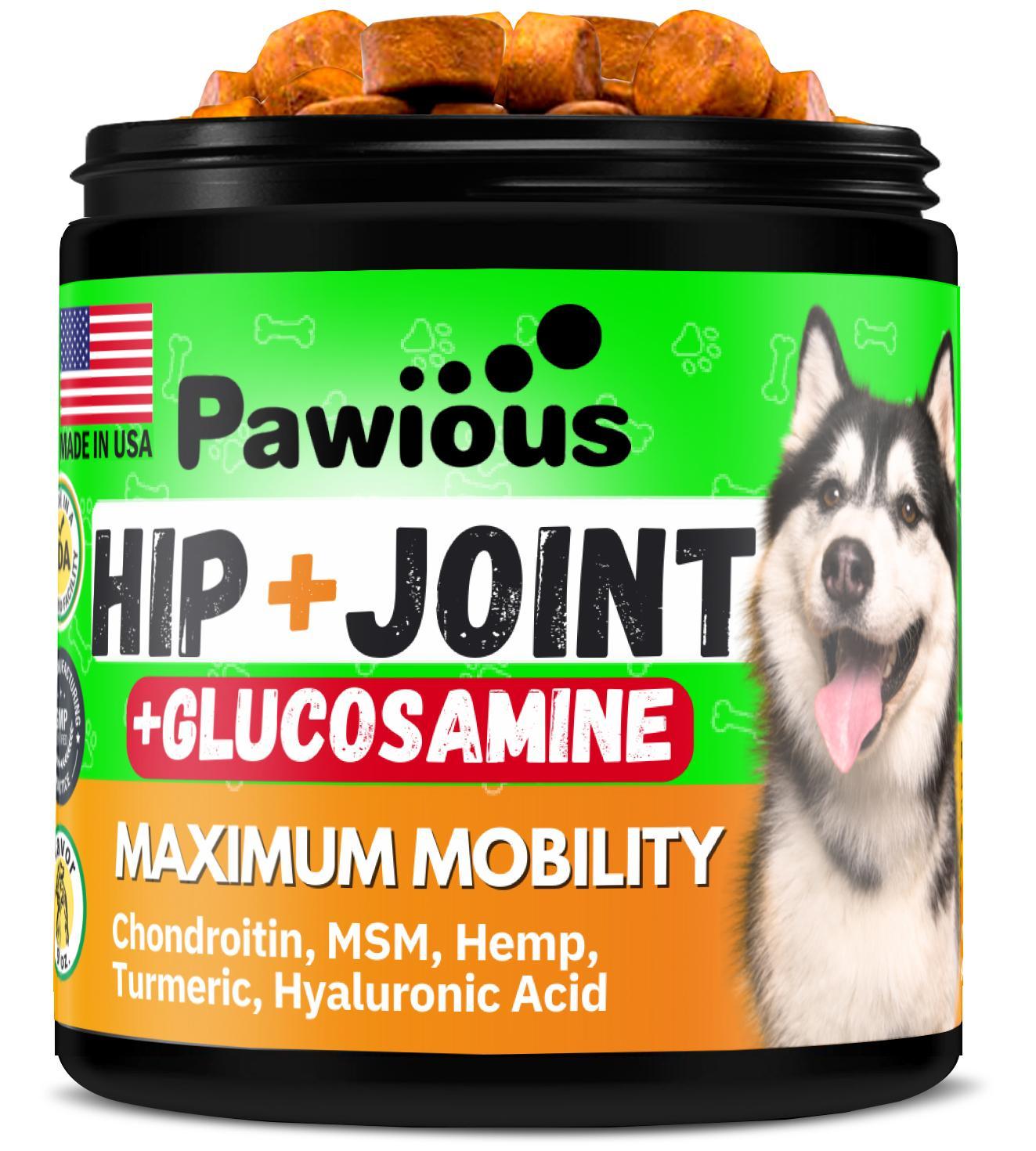 Pawious Hip and Joint Supplement for Dogs Glucosamine for Dogs Dog