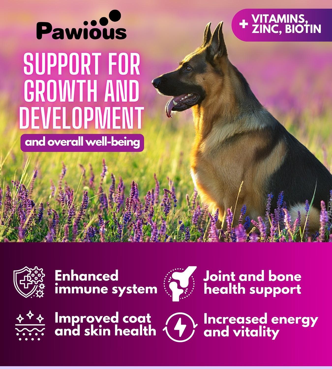 Dog Multivitamin Chewable with Glucosamine 16 in 1 Dog Vitamins and