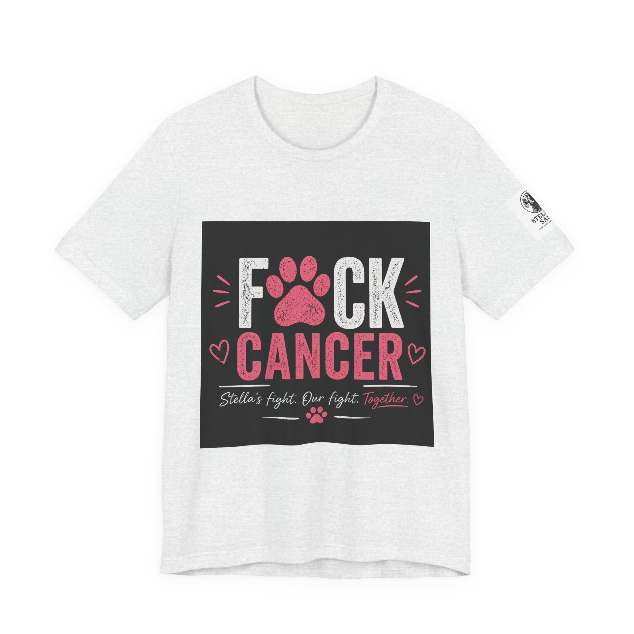 F*ck Cancer Paw Tee — Breast Cancer Awareness Support Shirt