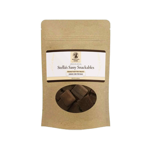 🛍 Stella’s Sassy Snackables Gluten-Free CBD Peanut Butter Treats (100mg)