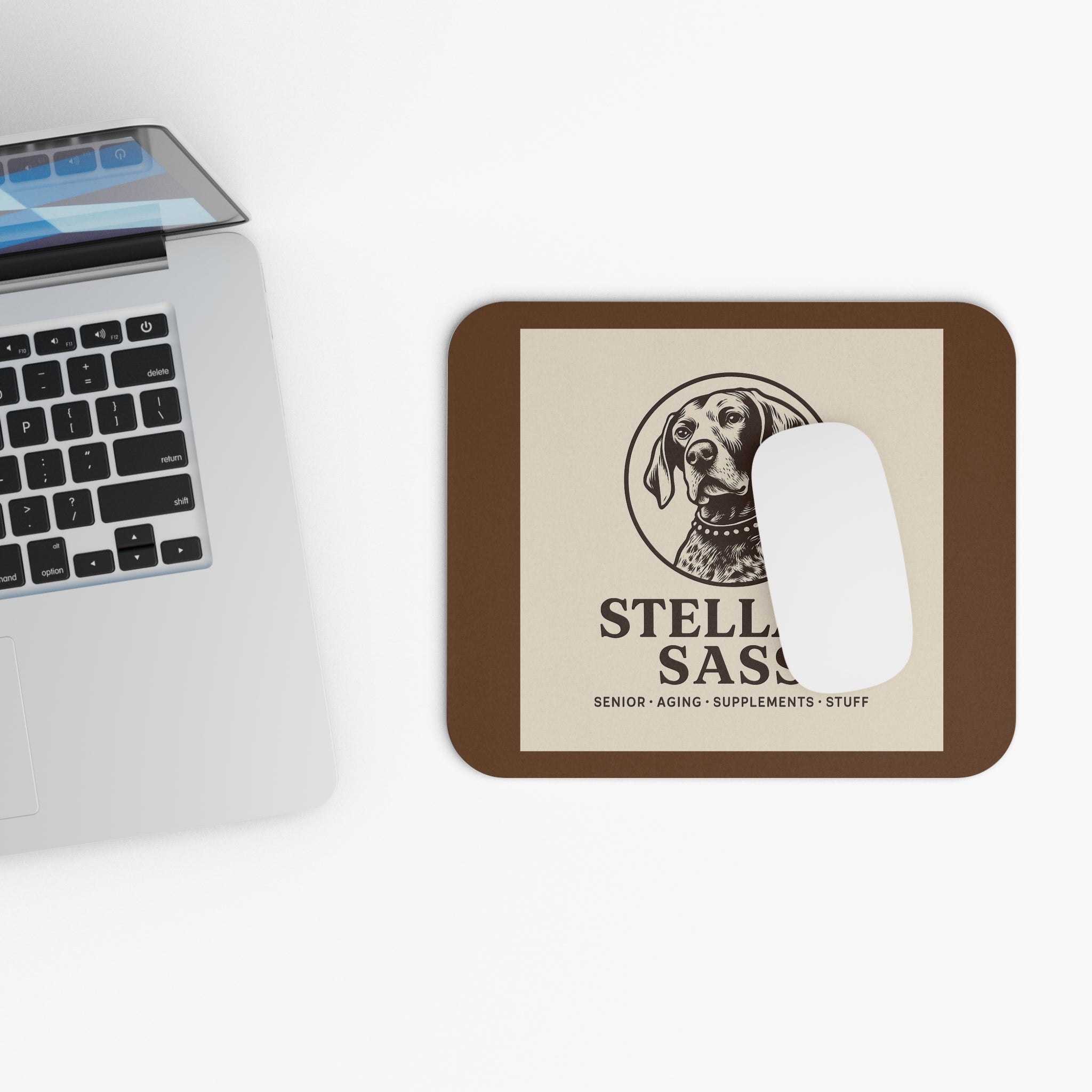 Custom Dog-Themed Mouse Pad, Pet Lover Gift, Funny Dog Owner Accessory, Stella's Sass Desk Decor, Office Decor