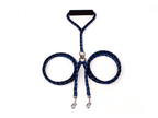Double-Ended Hand-Knitted Braided Rope Dog Leash: TANGLE FREE