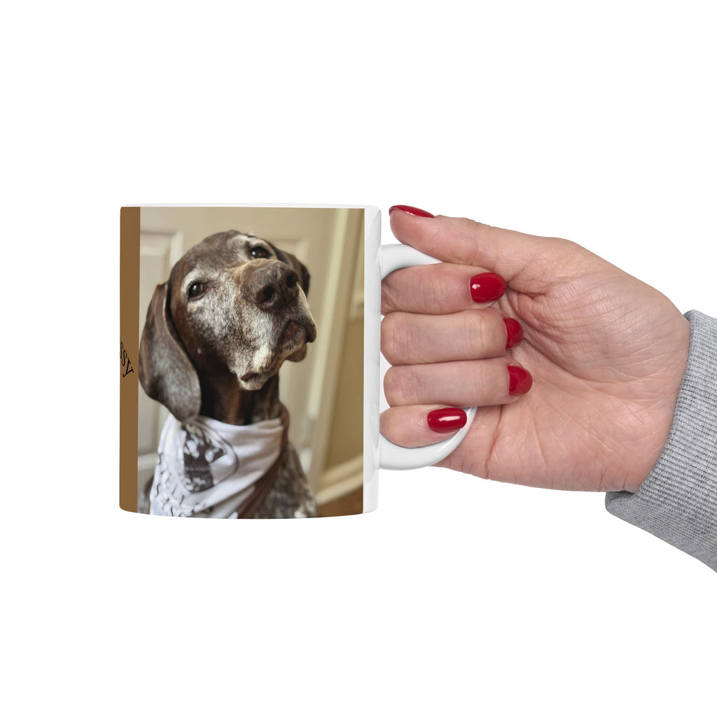 Custom Dog Themed Ceramic Mug - 'Stay Sassy' Design 15 oz