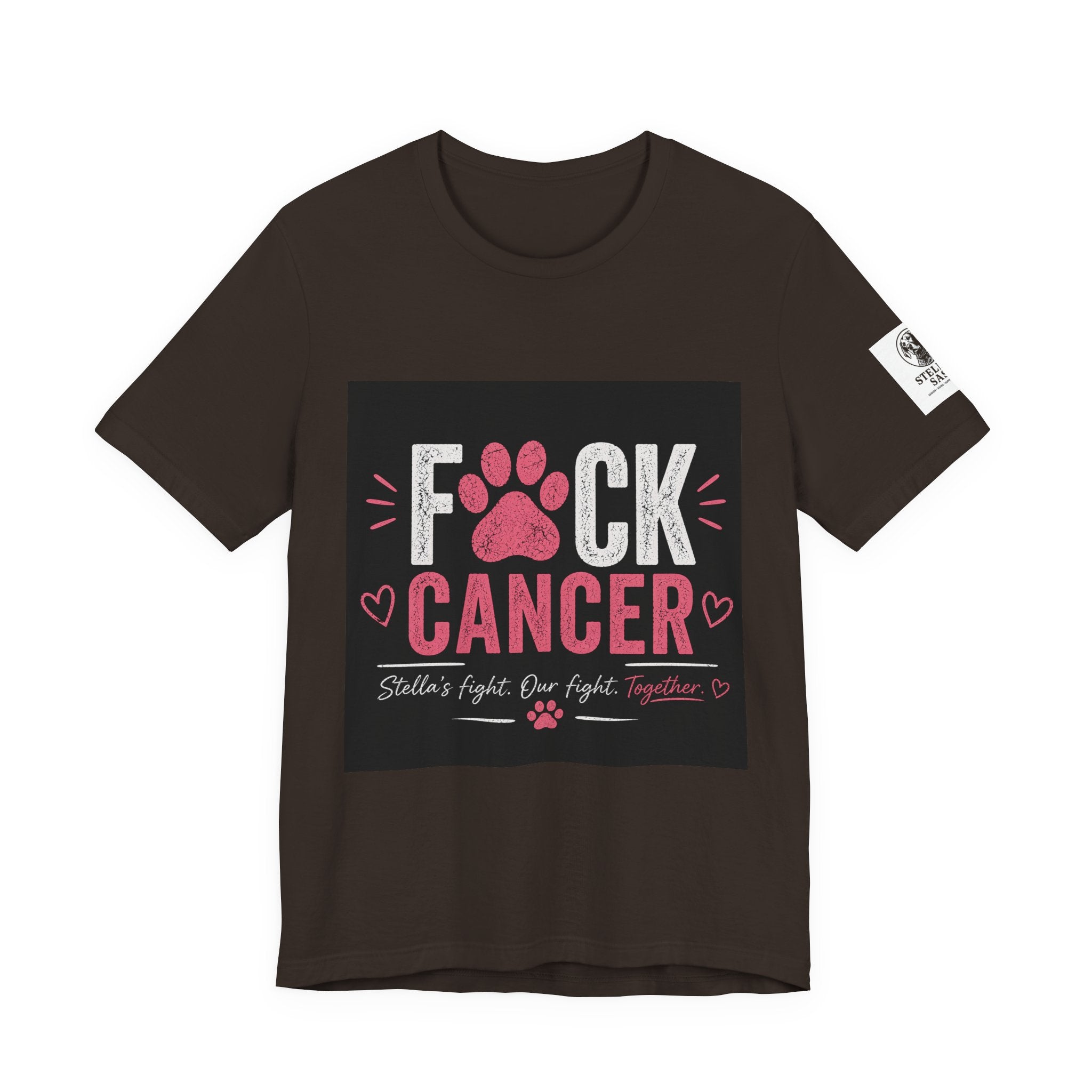 F*ck Cancer Paw Tee — Breast Cancer Awareness Support Shirt