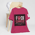 F*ck Cancer Paw Tee — Breast Cancer Awareness Support Shirt