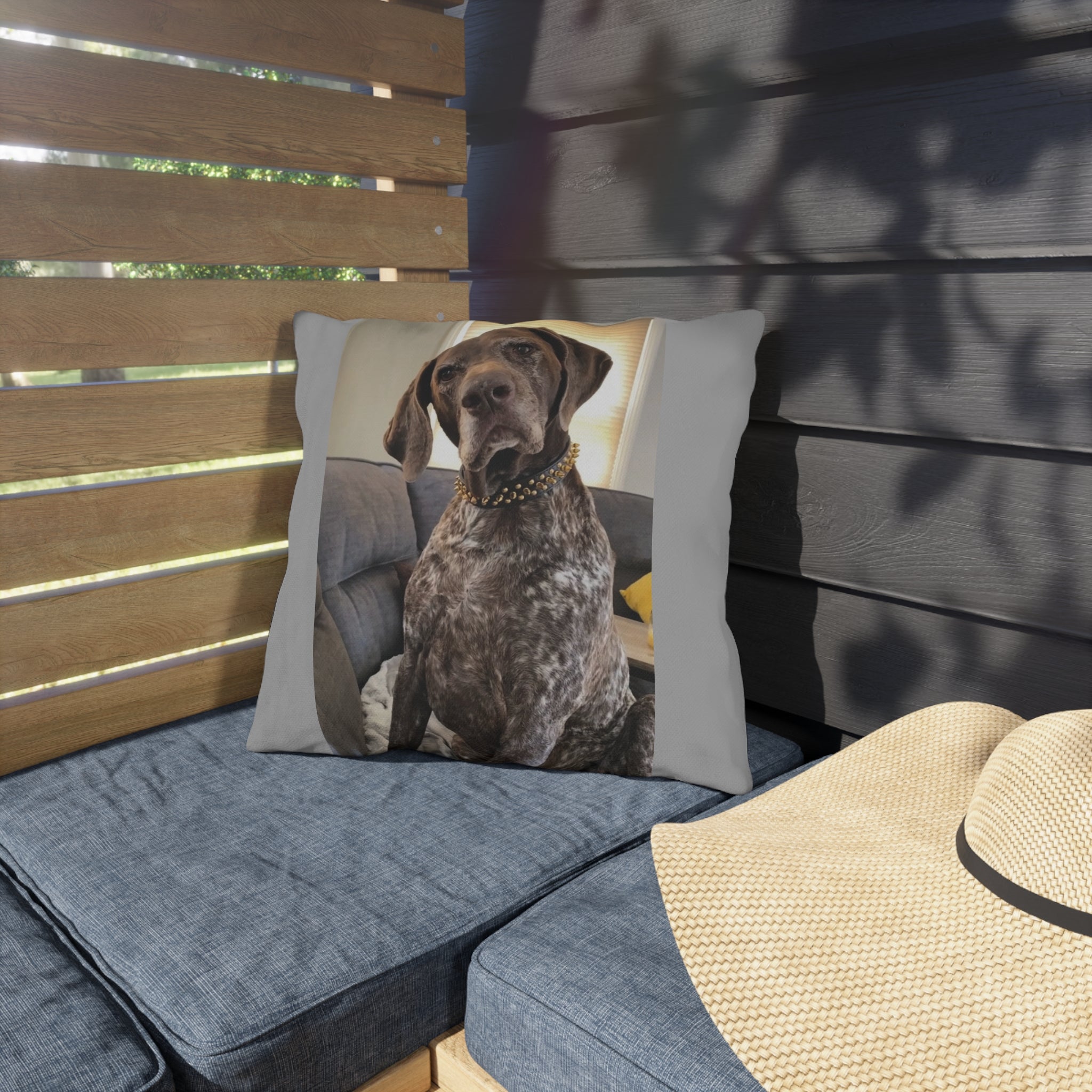 Stay Sassy Outdoor Pillow - Cozy Decor for Dog Lovers