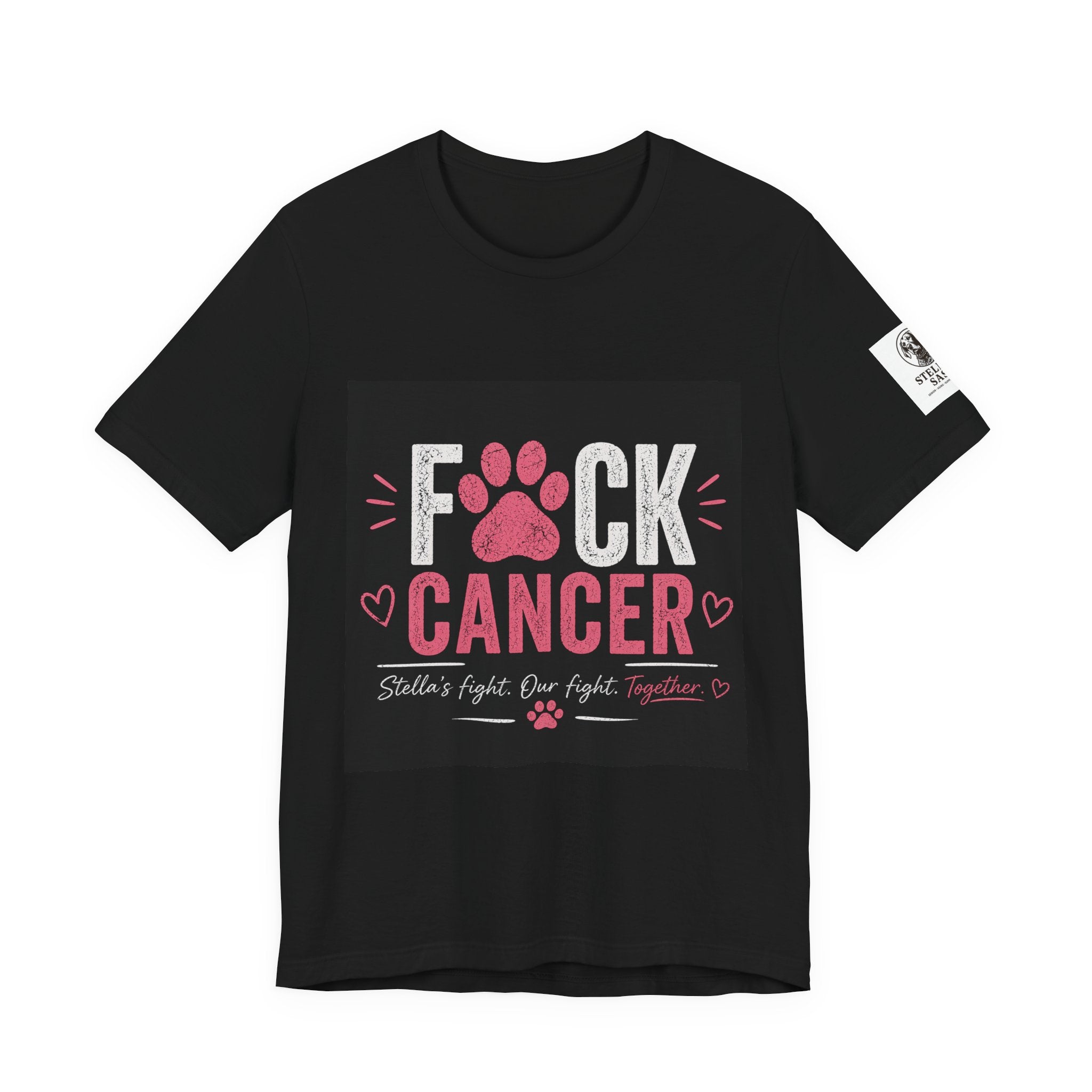 F*ck Cancer Paw Tee — Breast Cancer Awareness Support Shirt