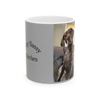 Custom Dog Themed Ceramic Mug - 'Stay Sassy' Design