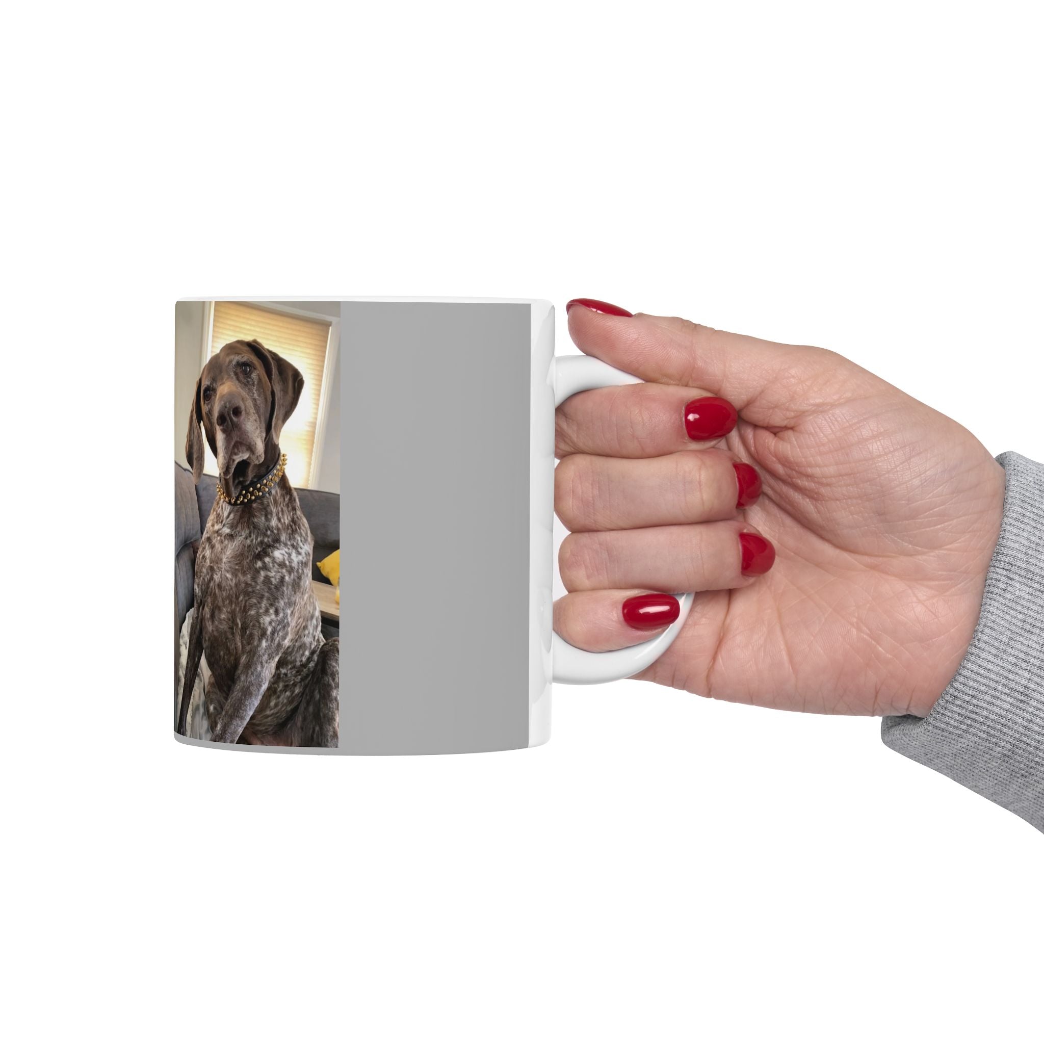 Custom Dog Themed Ceramic Mug - 'Stay Sassy' Design