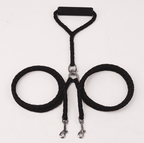 Double-Ended Hand-Knitted Braided Rope Dog Leash: TANGLE FREE