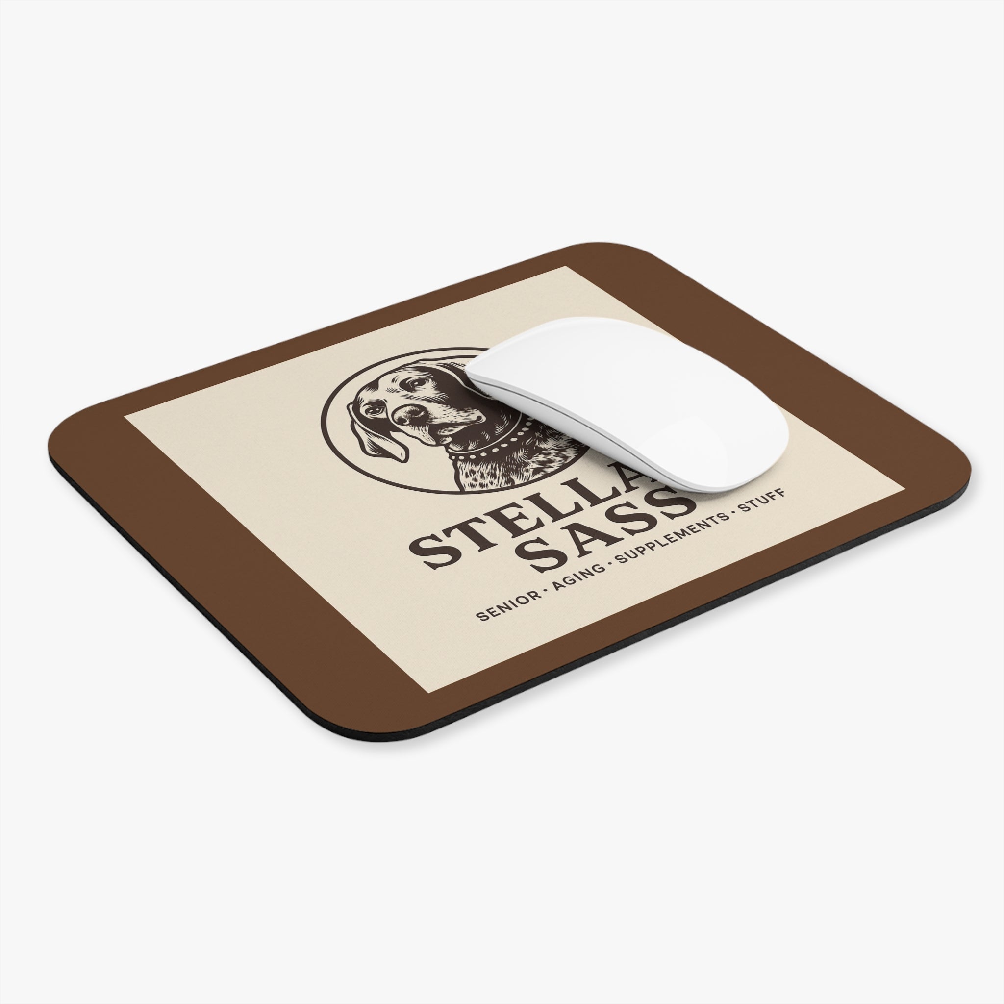 Custom Dog-Themed Mouse Pad, Pet Lover Gift, Funny Dog Owner Accessory, Stella's Sass Desk Decor, Office Decor
