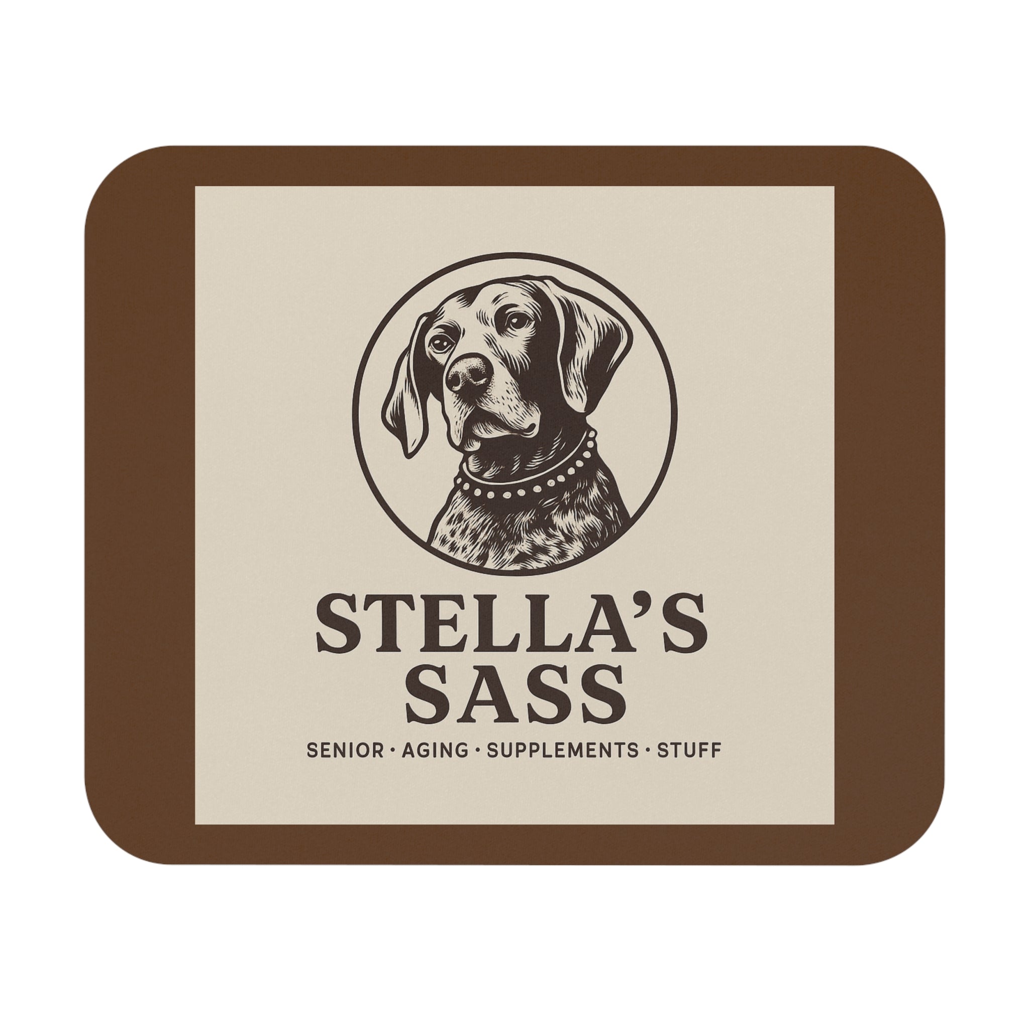 Custom Dog-Themed Mouse Pad, Pet Lover Gift, Funny Dog Owner Accessory, Stella's Sass Desk Decor, Office Decor