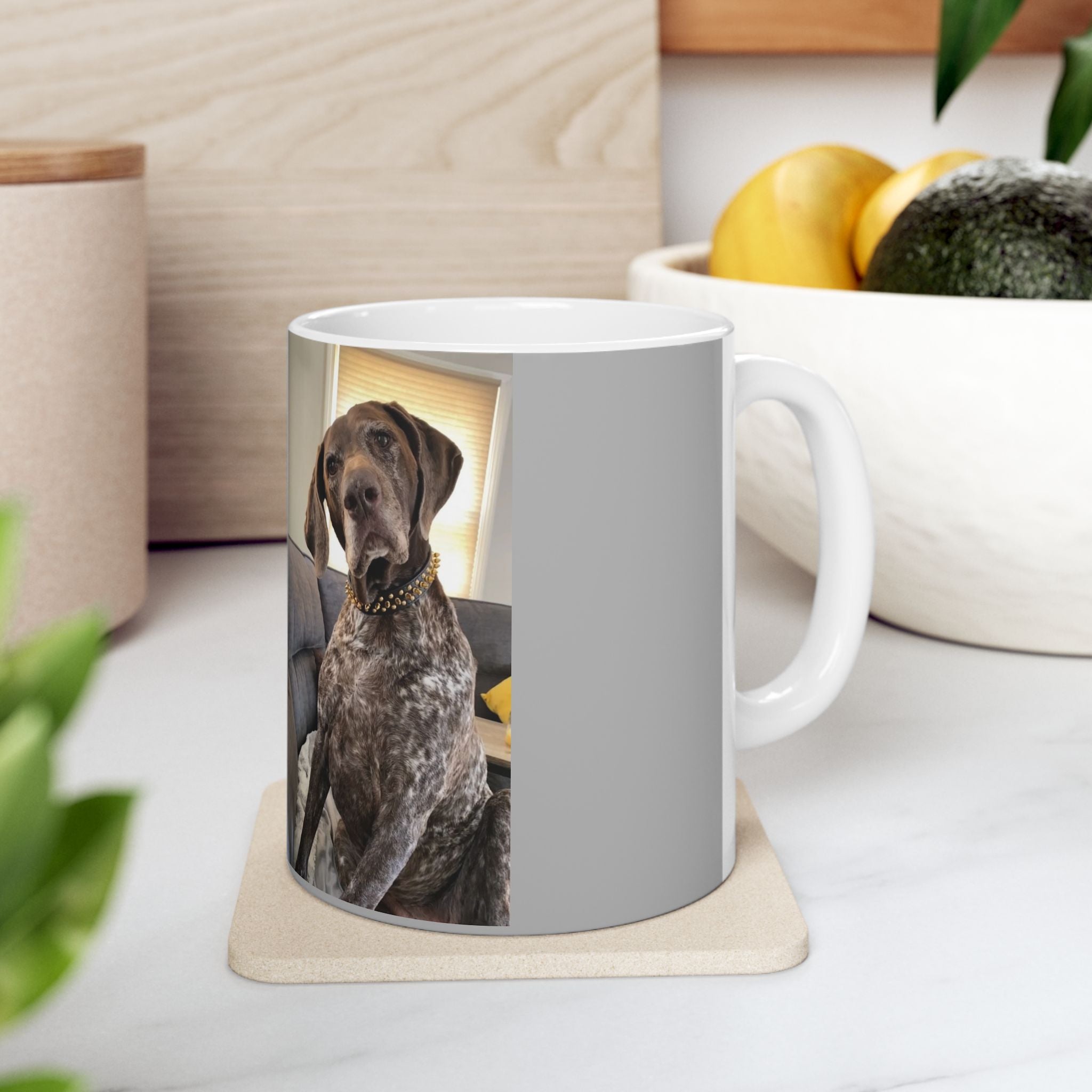 Custom Dog Themed Ceramic Mug - 'Stay Sassy' Design