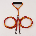 Double-Ended Hand-Knitted Braided Rope Dog Leash: TANGLE FREE