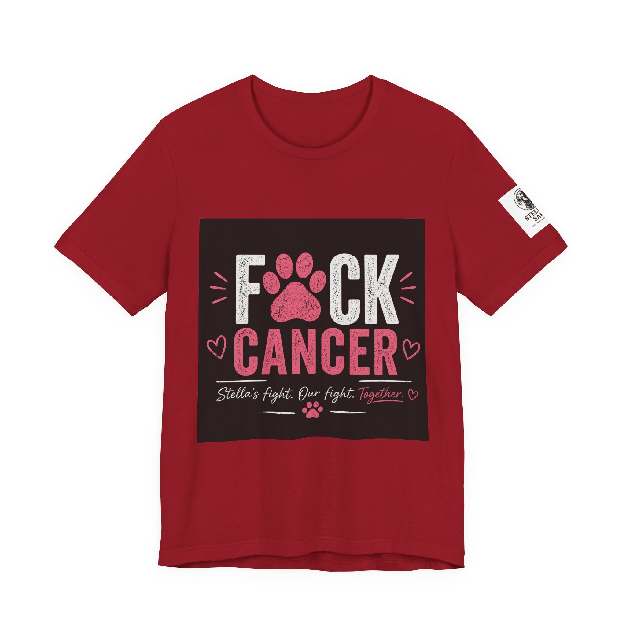 F*ck Cancer Paw Tee — Breast Cancer Awareness Support Shirt