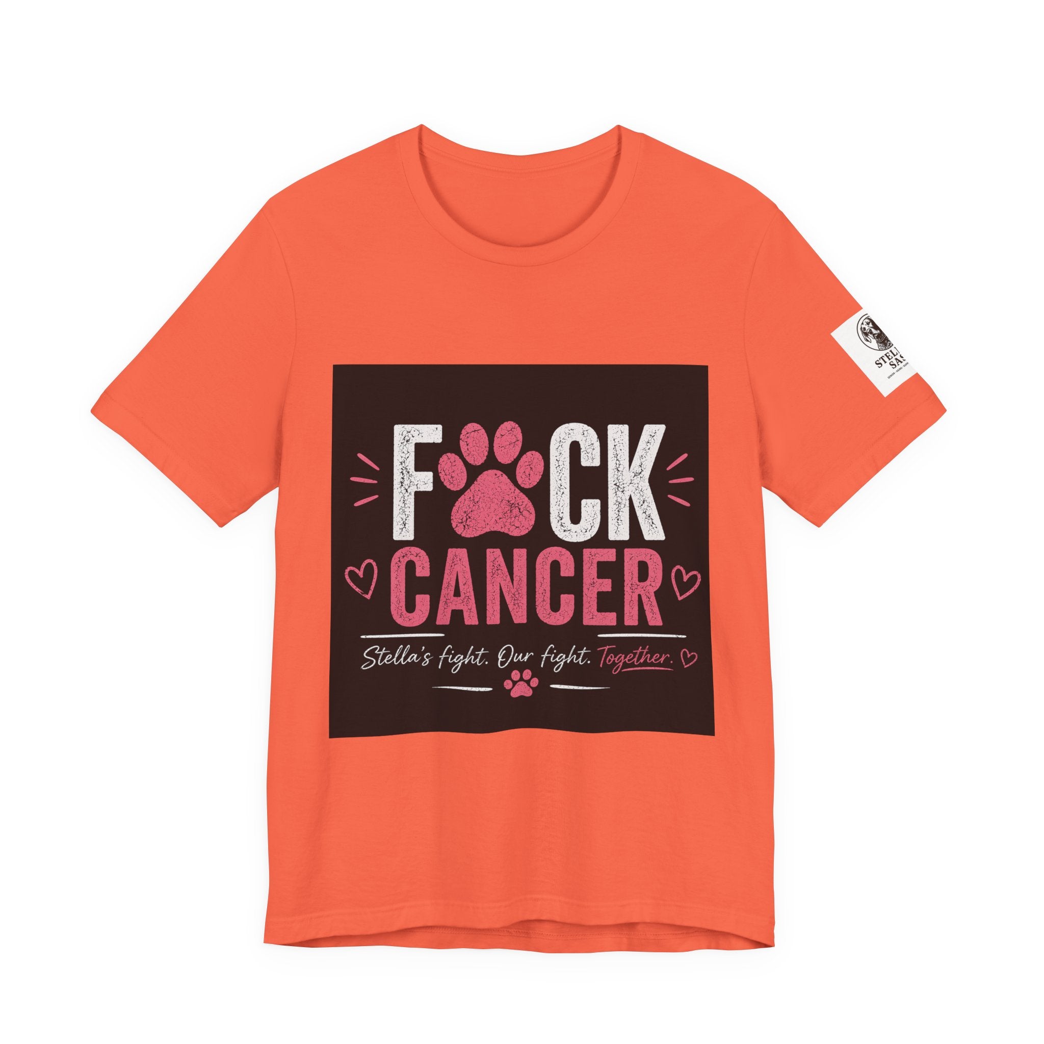 F*ck Cancer Paw Tee — Breast Cancer Awareness Support Shirt