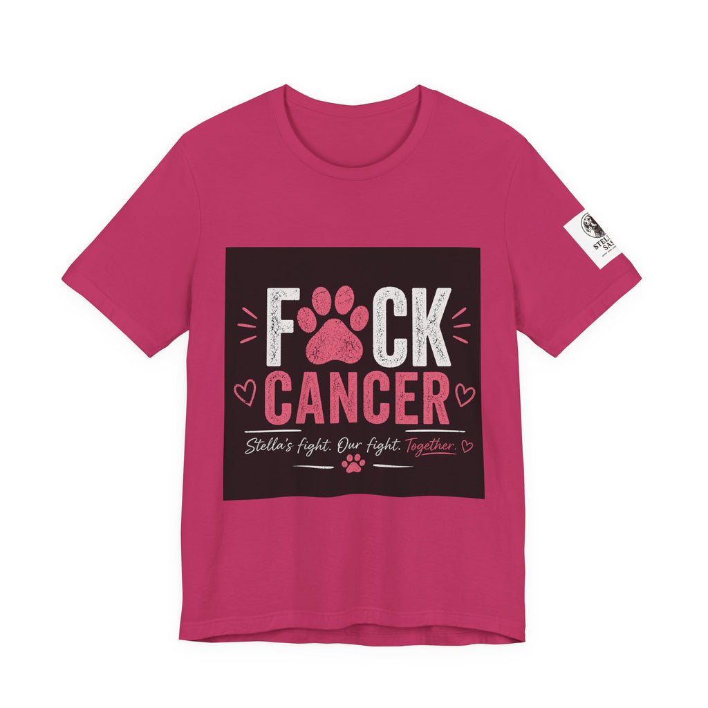 F*ck Cancer Paw Tee — Breast Cancer Awareness Support Shirt