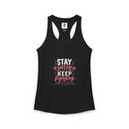 Women's Stay Sassy. Keep Fighting.  Racerback Tank