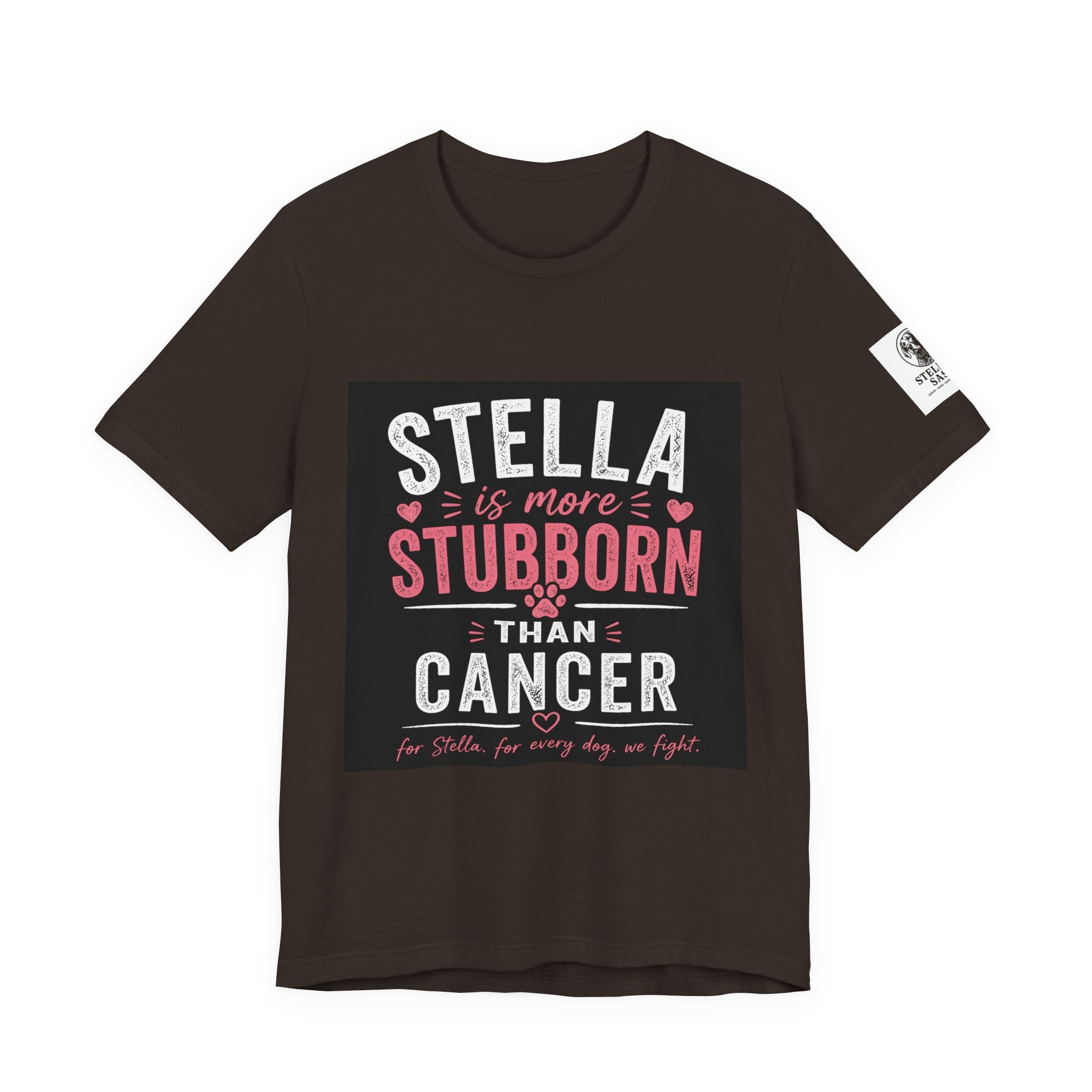 Stella Is More Stubborn Than Cancer T-Shirt — Cancer Support Tee