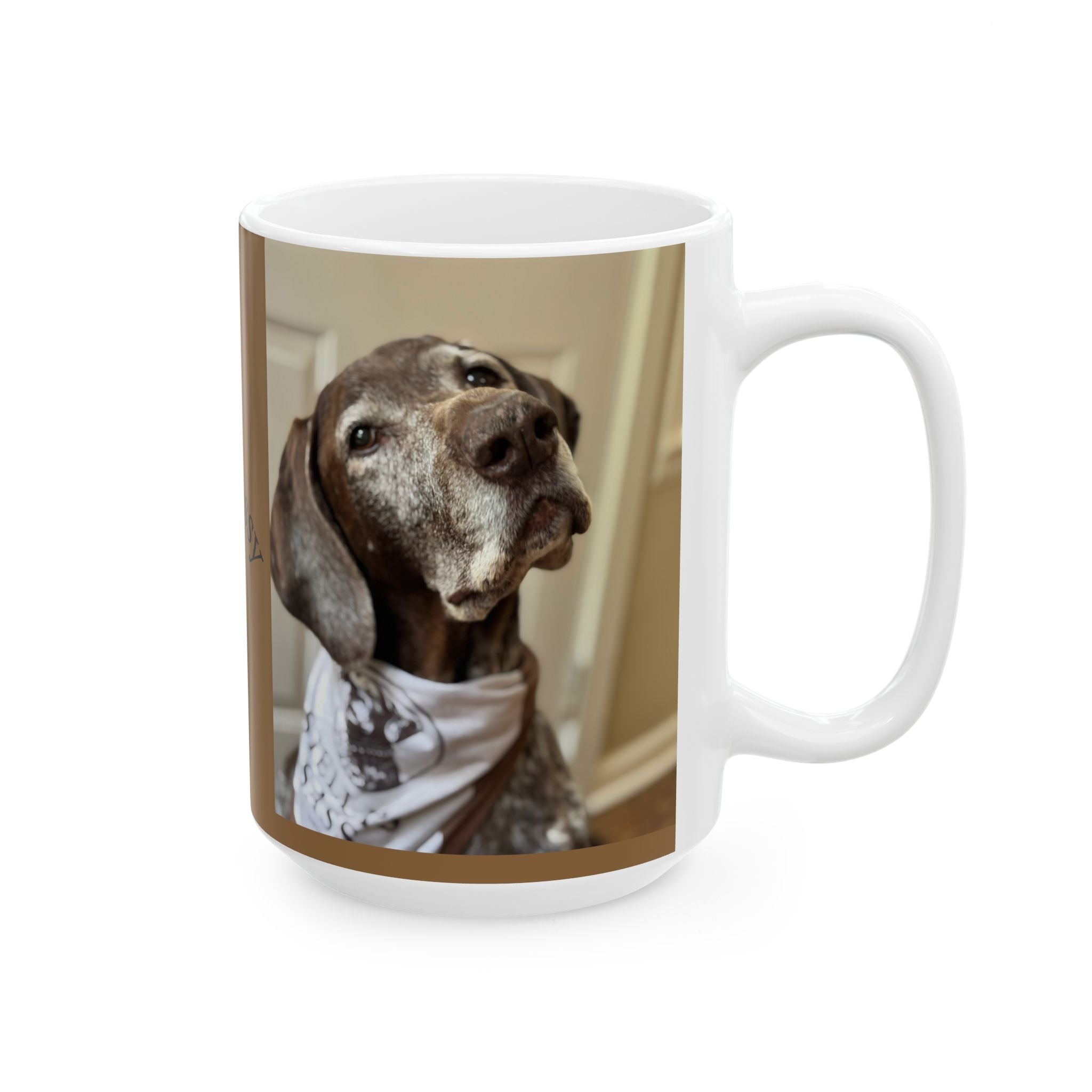 Custom Dog Themed Ceramic Mug - 'Stay Sassy' Design 15 oz