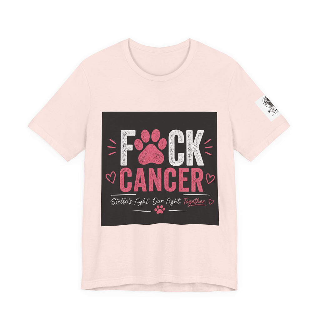 F*ck Cancer Paw Tee — Breast Cancer Awareness Support Shirt