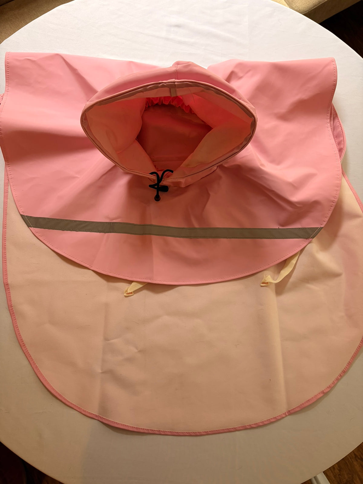 Stella's Iconic Pink Raincoat